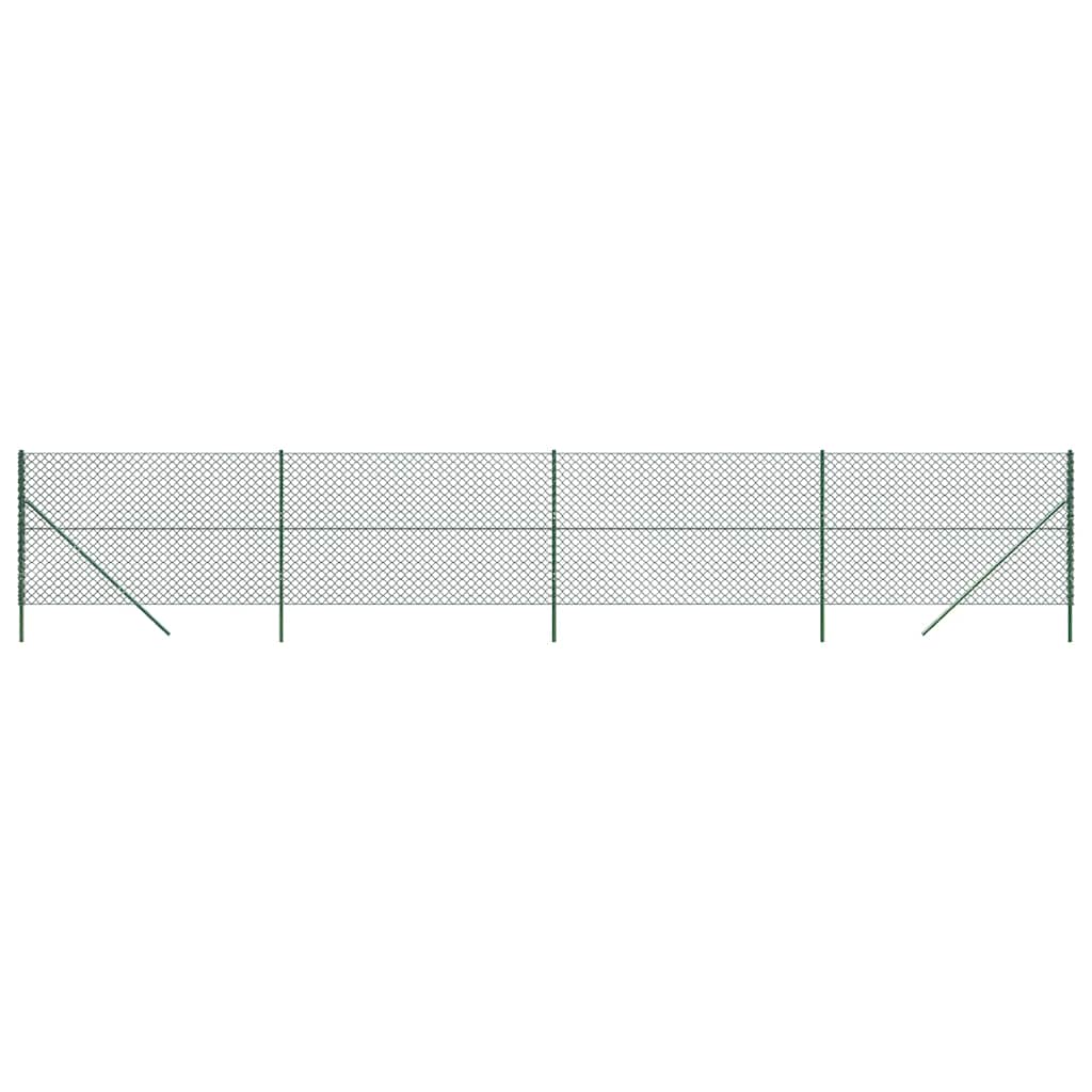 Maschendrahtzaun Grün 0,8x10 m