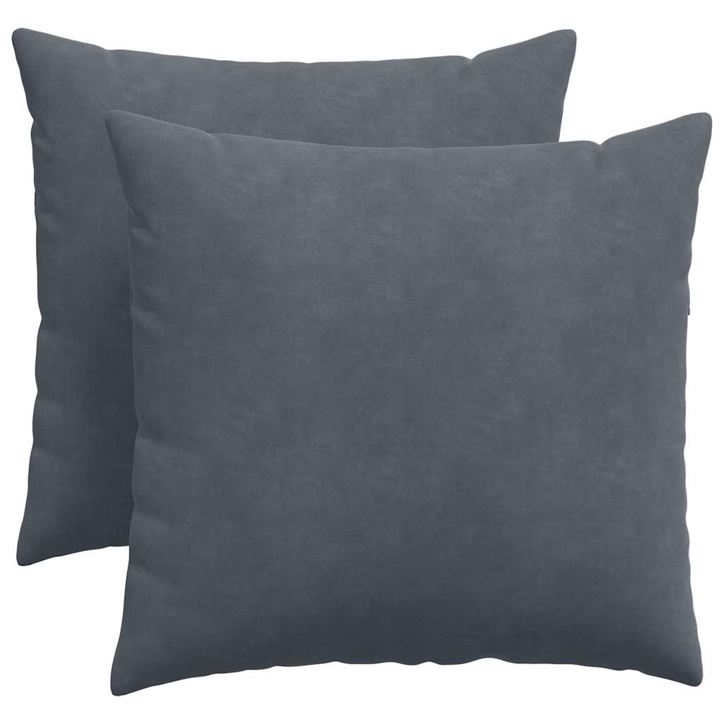 Sofakissen 2 Stück Blau 50 x 30 cm Cordstoff
