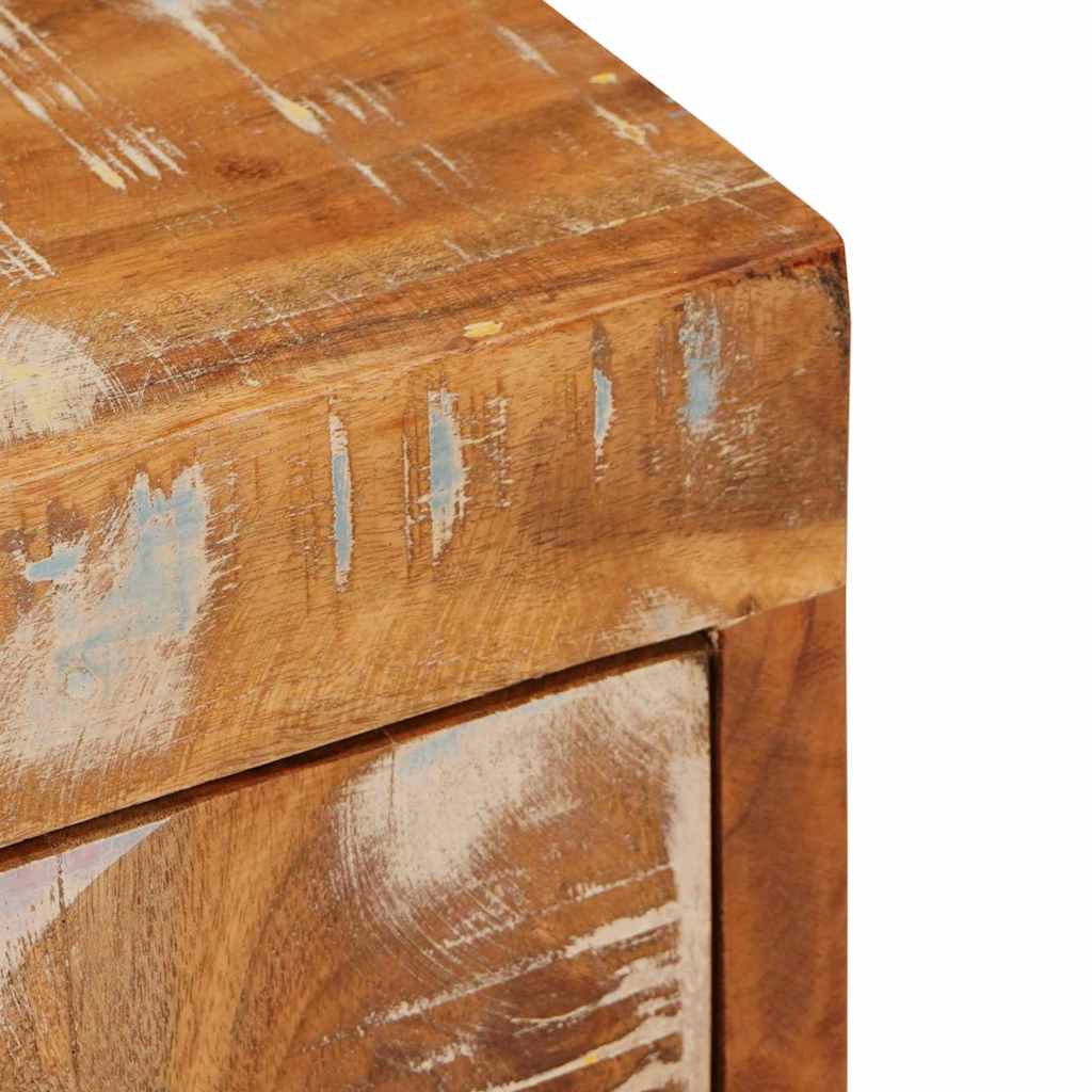 Nachttisch Braun 35 x 33 x 48 cm Massivholz Mango