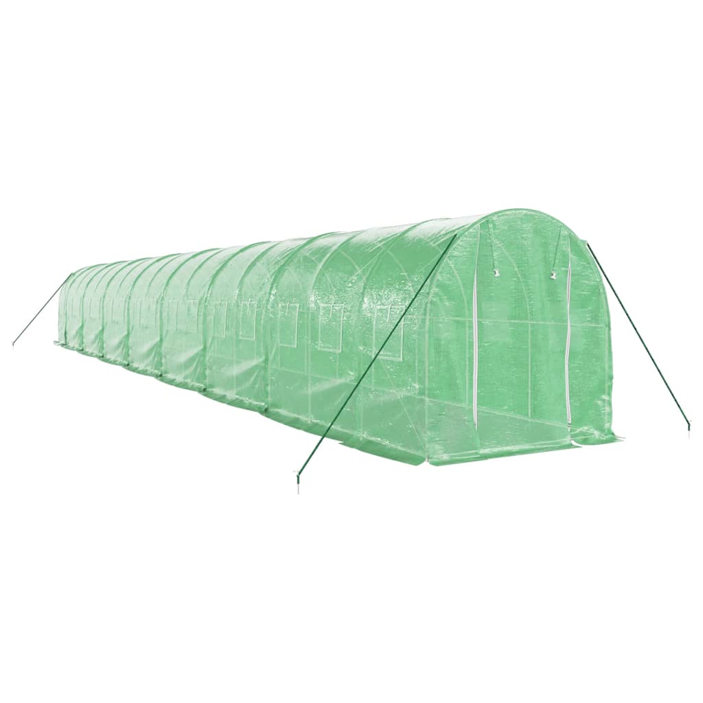 Gewächshaus mit Stahlrahmen Weiß 8 m² 4x2x2 m