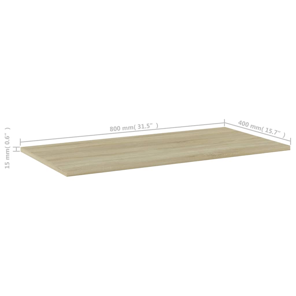 Bücherregal-Bretter 4 Stk. Weiß 40x10x1,5 cm Holzwerkstoff