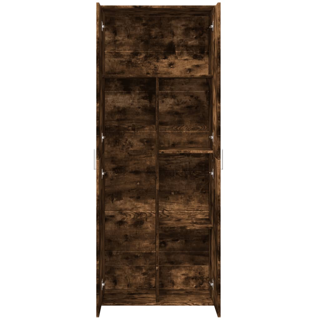 Highboard Weiß 70x35x180 cm Holzwerkstoff