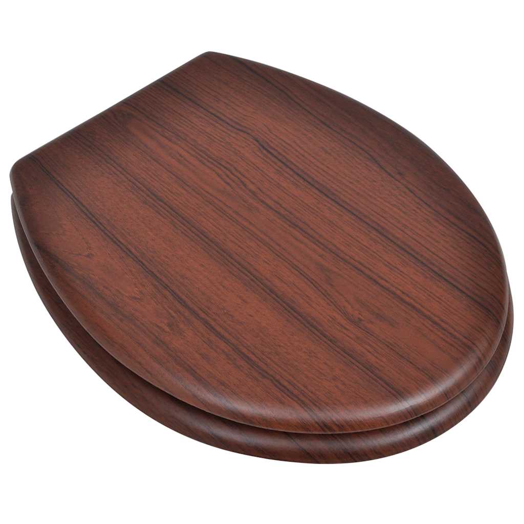 Toilettensitz MDF Deckel Schlichtes Design Weiß