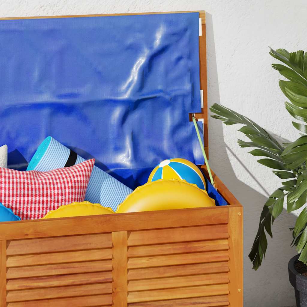 Gartenbox mit Lüftungsschlitzen 60x50x56 cm Massivholz Akazie