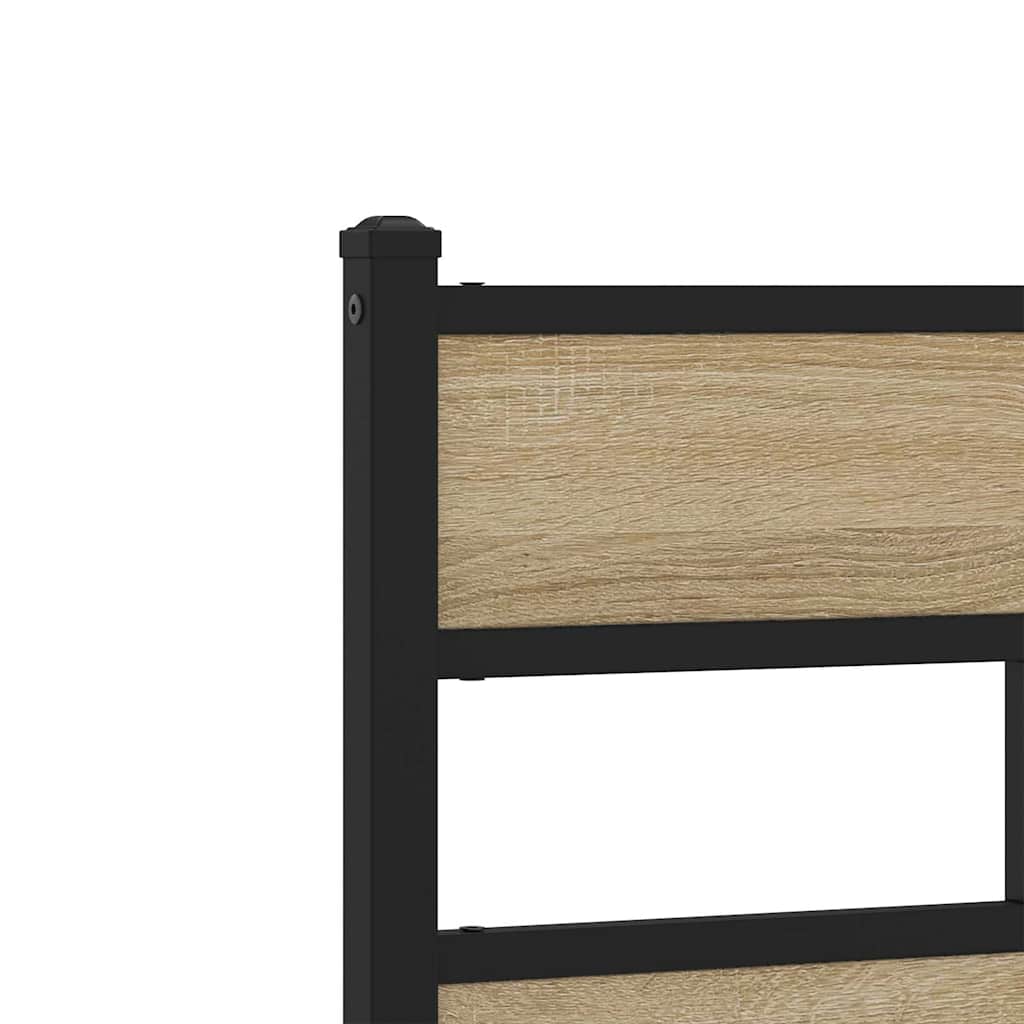 Ersatz-Kopfteil Räuchereiche 100 cm Eisen und Holzwerkstoff