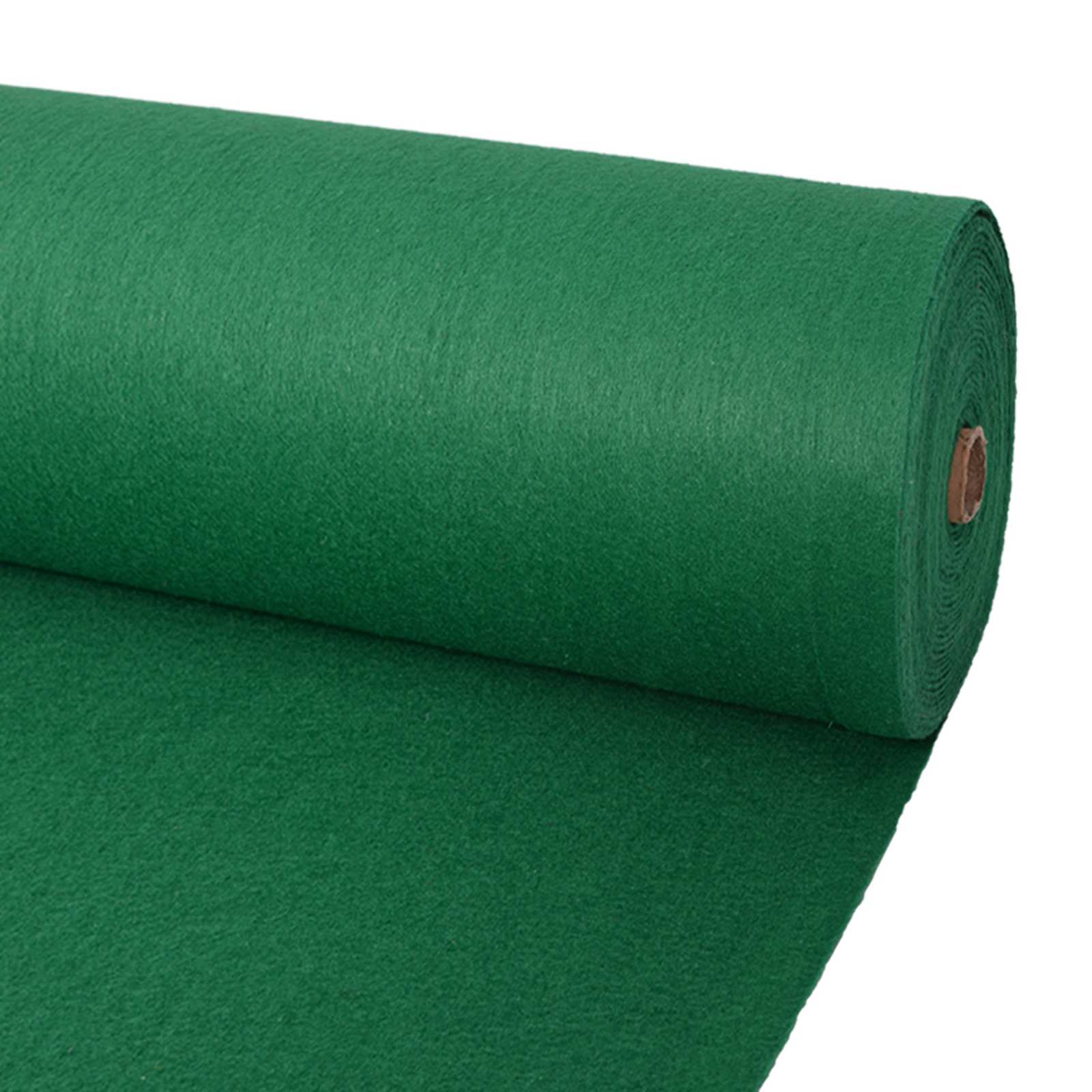 Teppich Uni Grün 1 x 12 m Stoff