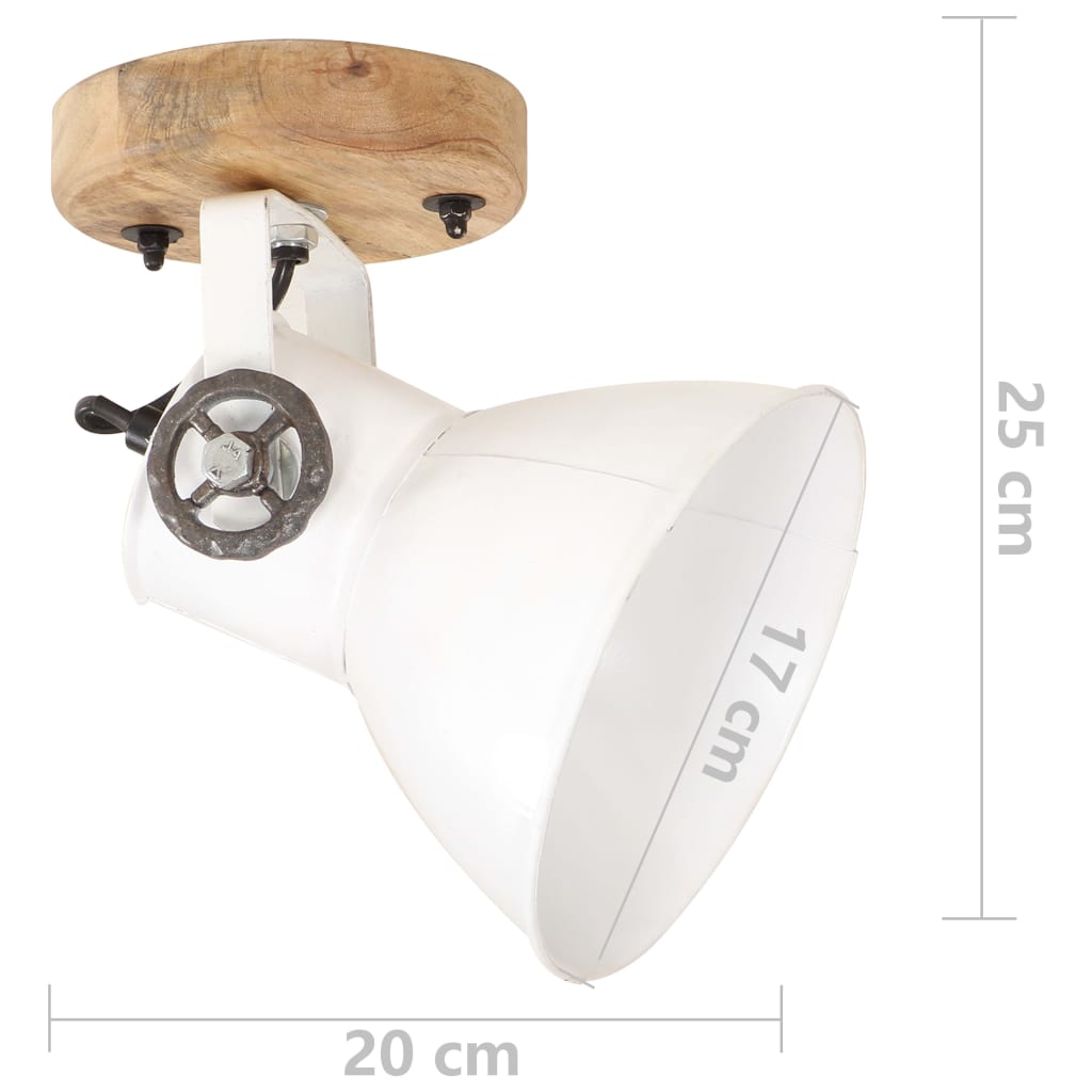 Wandlampe Industriestil Silbern 45x25 cm E27