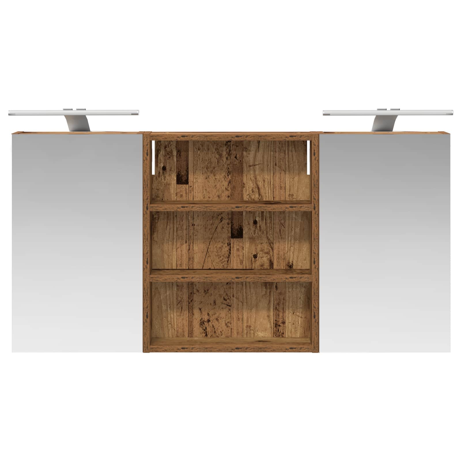 Badezimmerschrank-Set 3 pcs 80 x 10,5 x 50 cm Holzwerkstoff