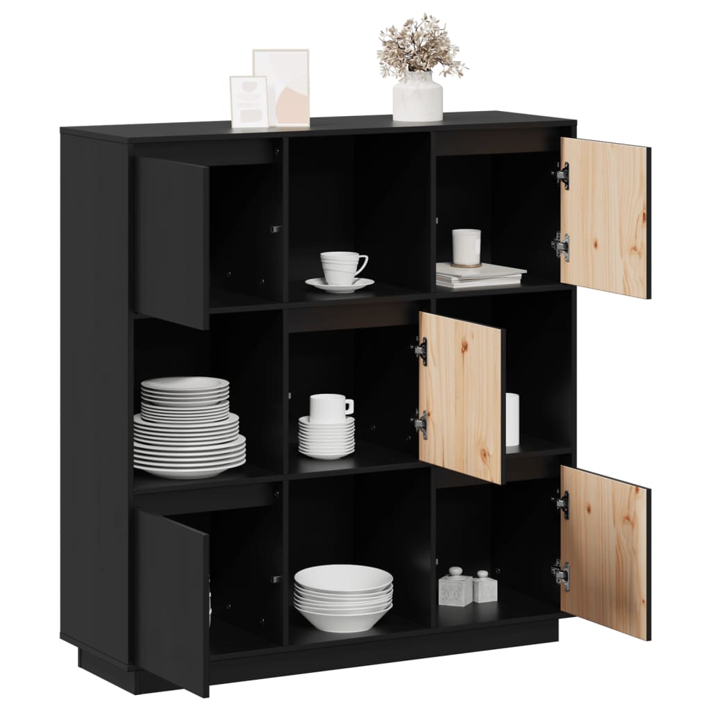 Highboard 110,5x35x117 cm Massivholz Kiefer