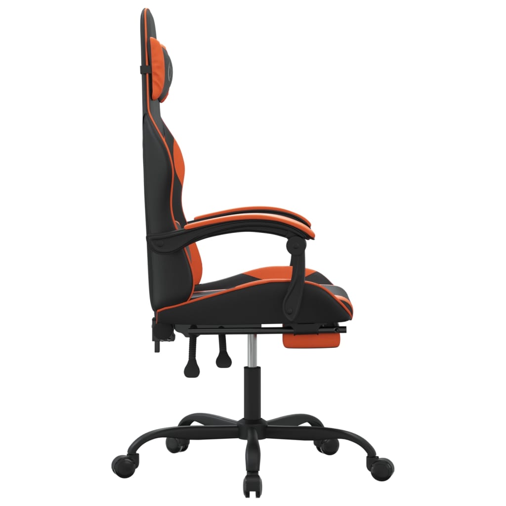 Gaming-Stuhl Drehbar Schwarz und Grün Kunstleder