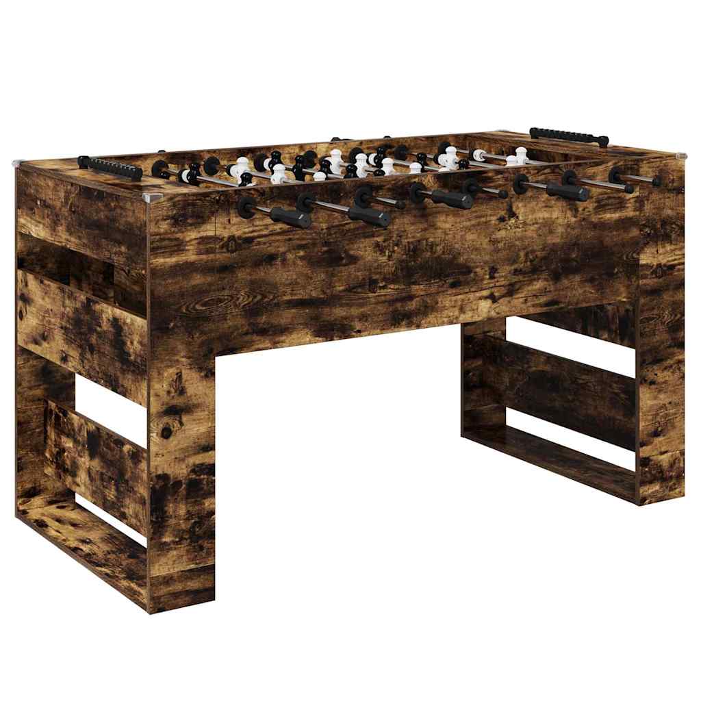 Tischfußballtisch Weiß 146,5 x 74 x 85 cm Holzwerkstoff