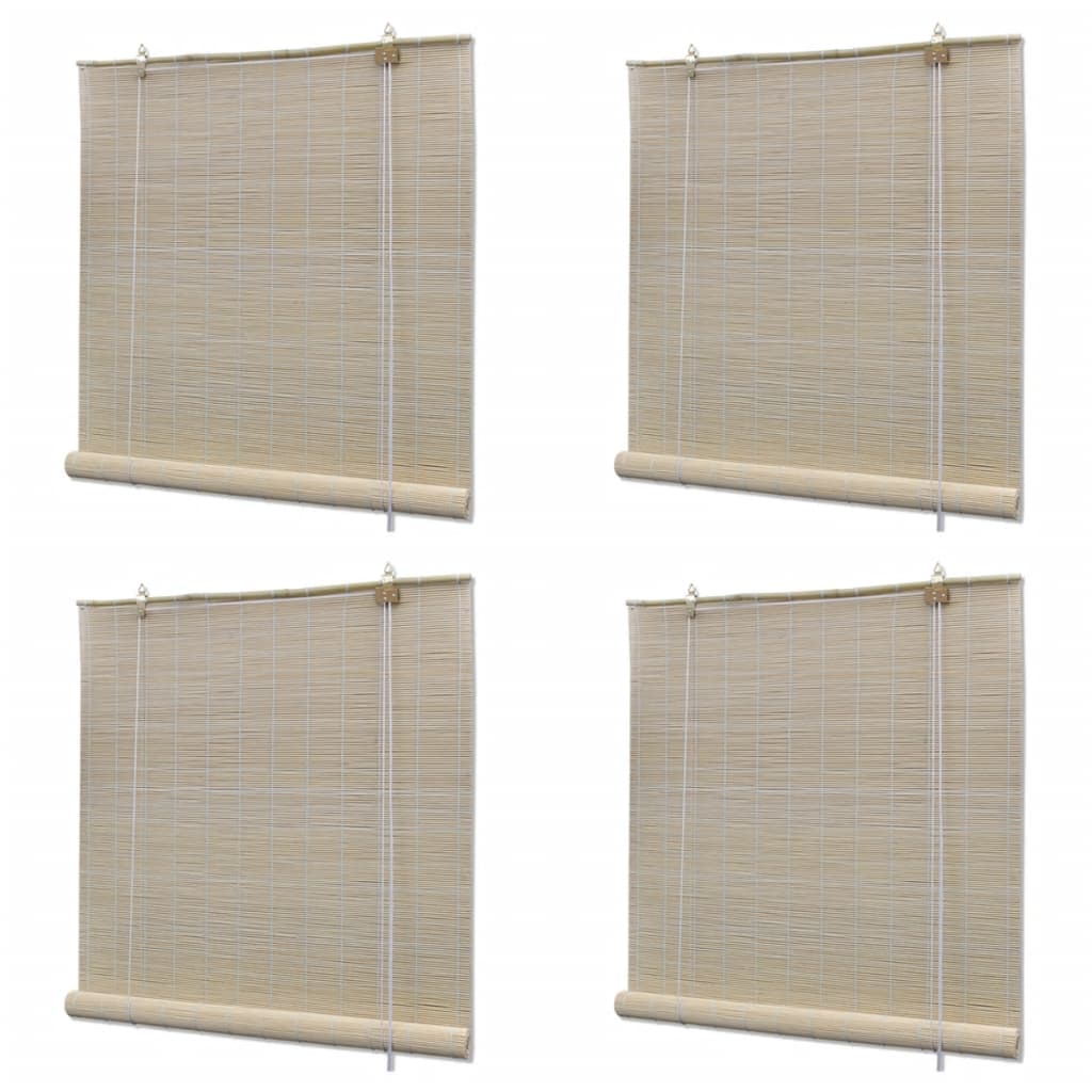 Bambusrollos Natur 2 Stk. 120x160 cm