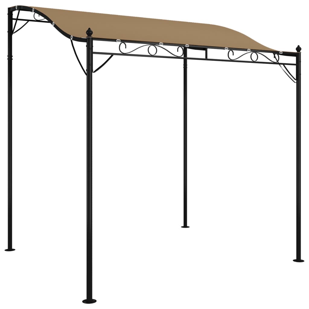 Markise Creme 2x2,3 m 180 g/m² Stoff und Stahl