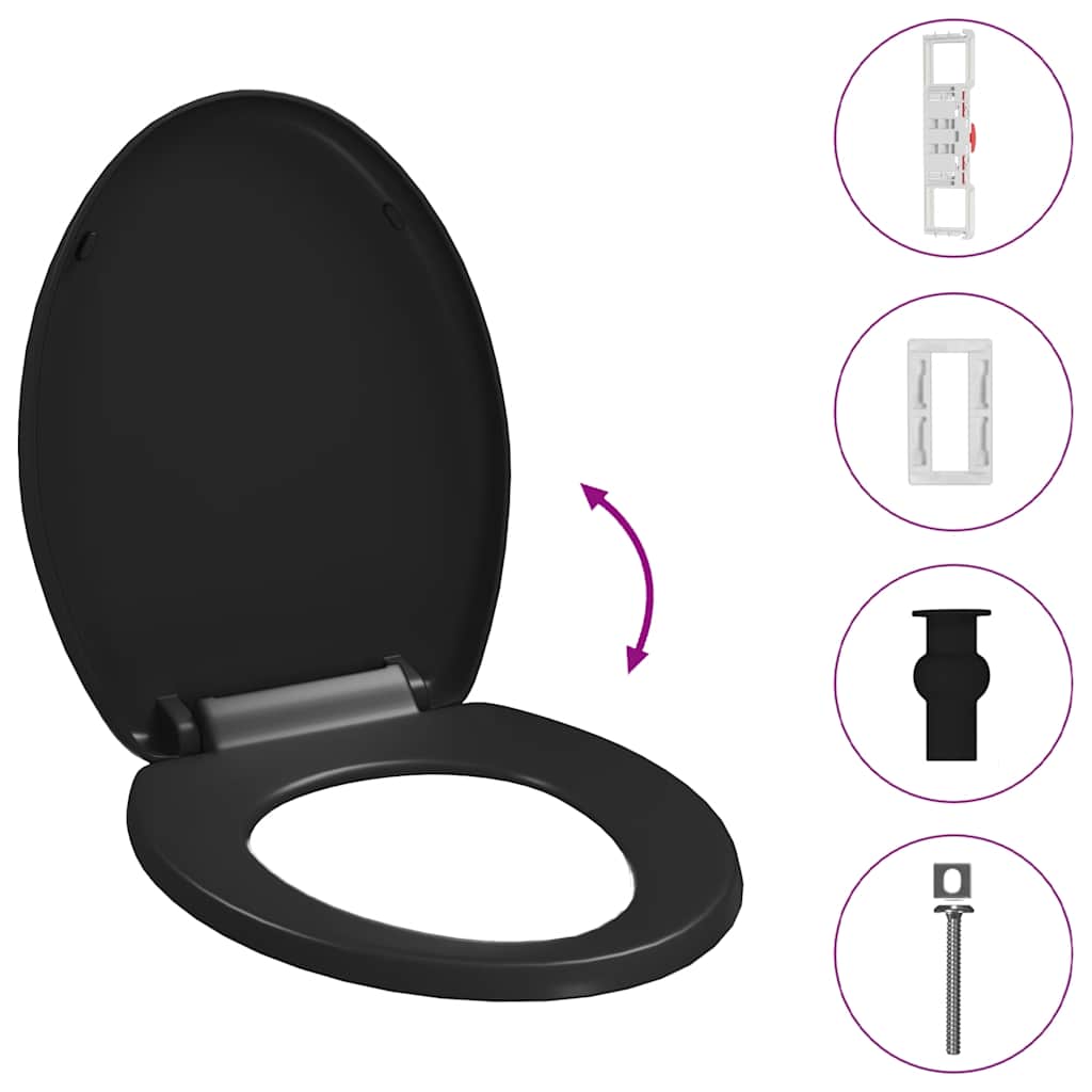 Toilettensitz mit Absenkautomatik und Quick-Release-Design Weiß