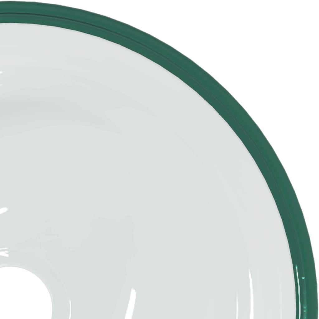 Waschbecken Hartglas 35x12 cm Transparent