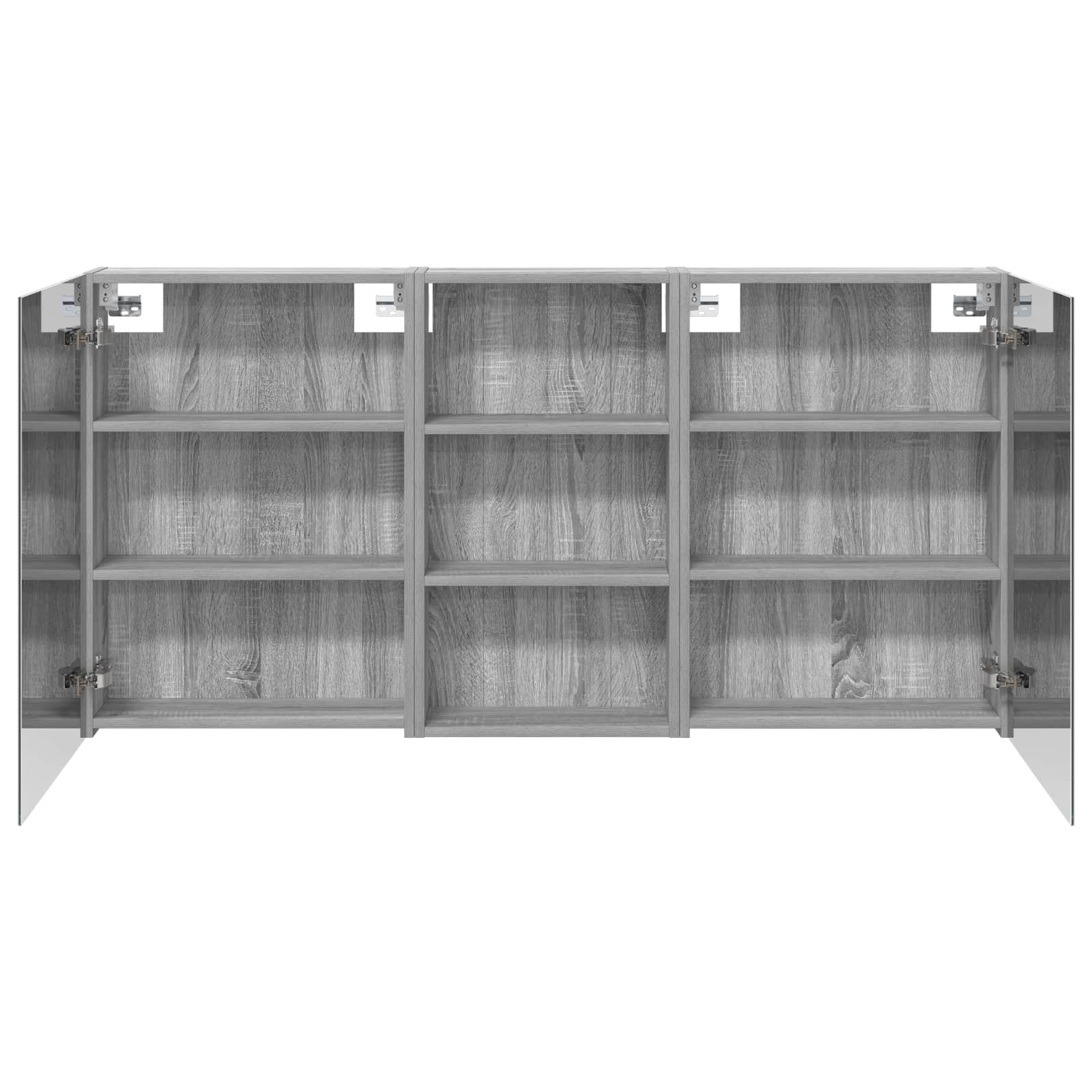 Badezimmerschrank-Set 3 pcs 80 x 10,5 x 50 cm Holzwerkstoff