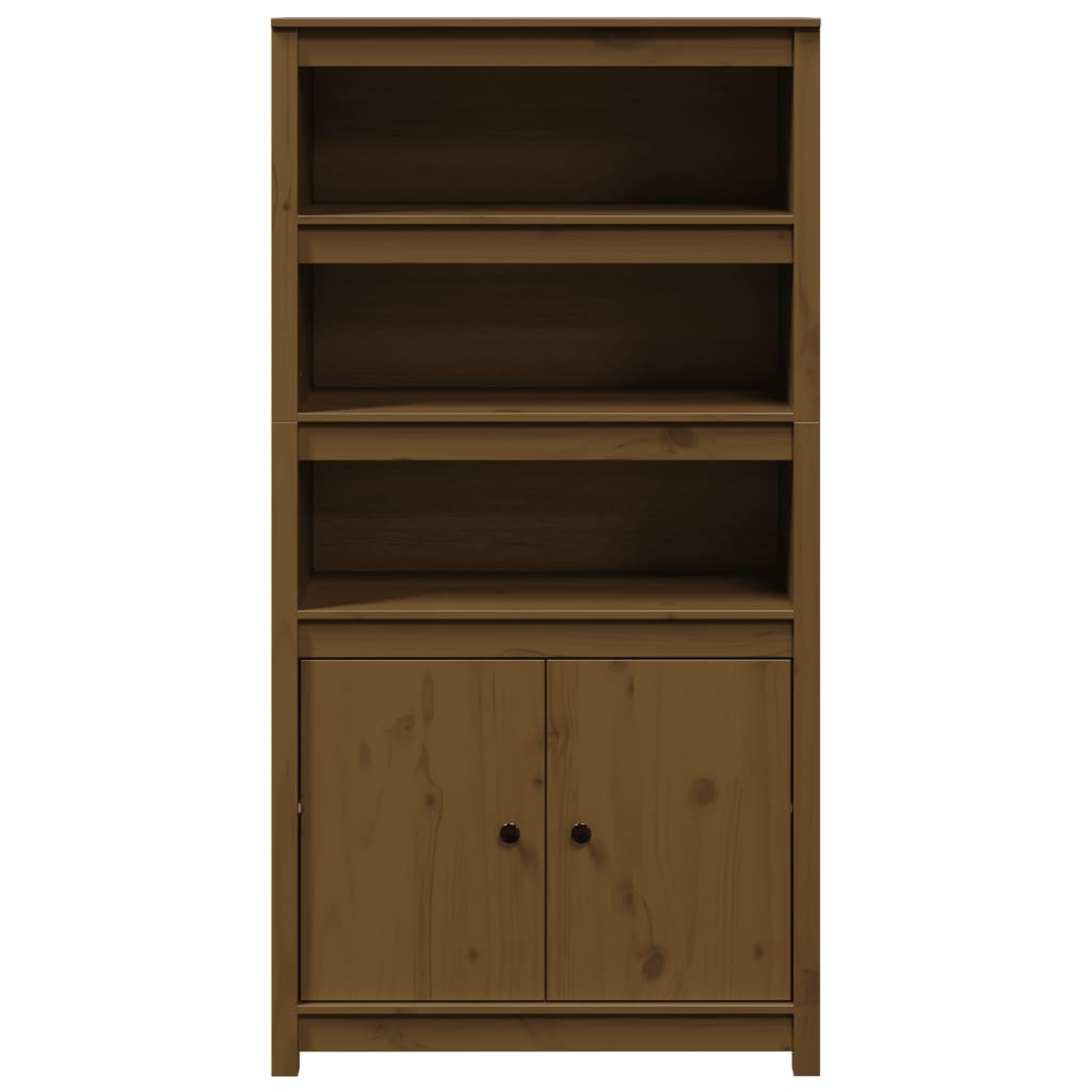 Highboard 80x35x154 cm Massivholz Kiefer