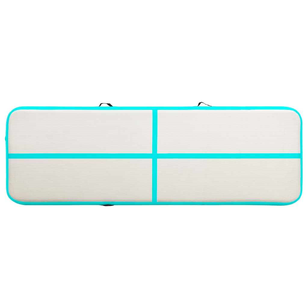 Aufblasbare Gymnastikmatte mit Pumpe 300×100×10 cm PVC Rosa