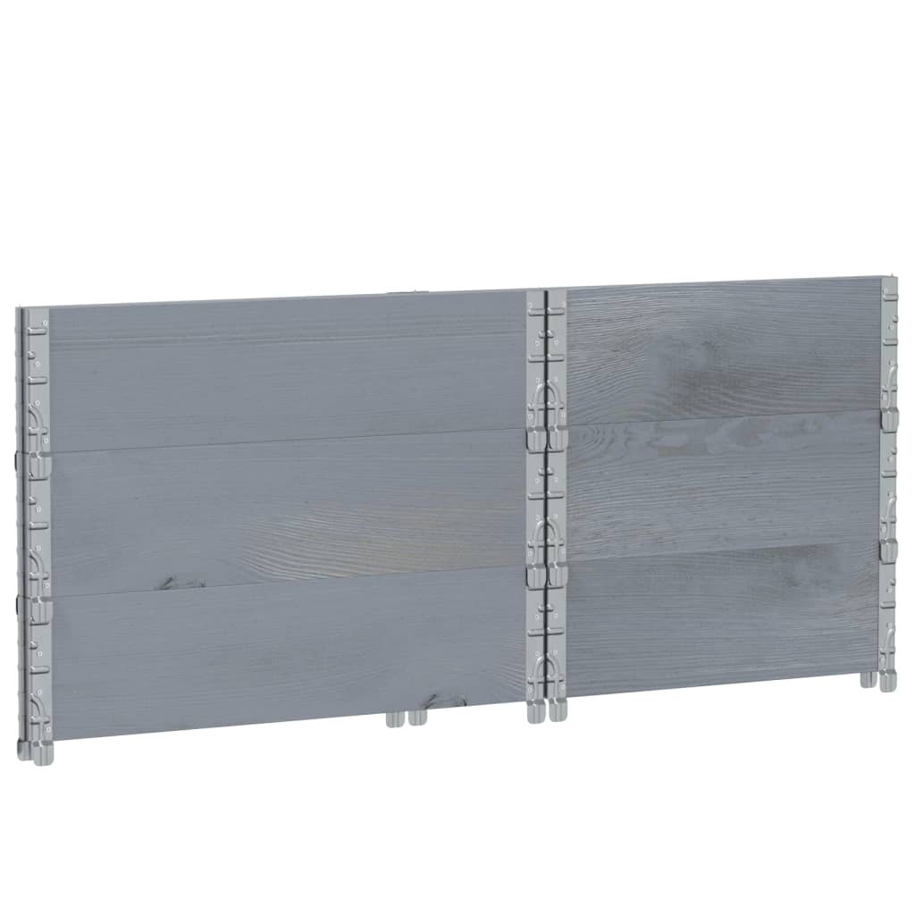 Pflanzkasten Grau 150x100 cm Massivholz Kiefer