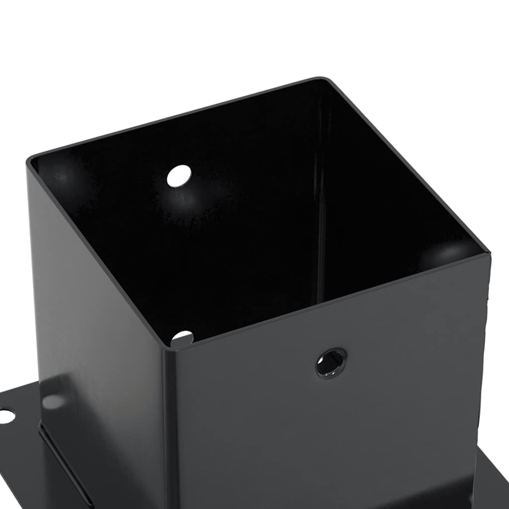 Pfostenträger Quadratisch 4Stk. Silber 46x46mm Verzinkter Stahl