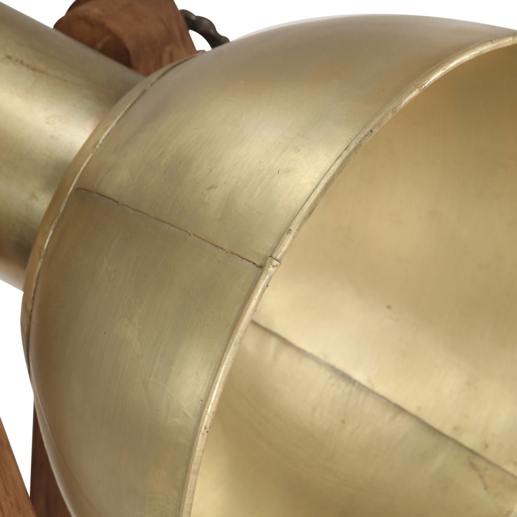 Stehlampe Silbern E27 Mango Massivholz