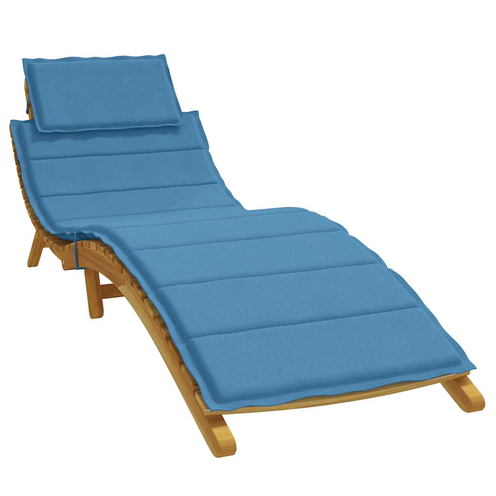 Sonnenliegen-Auflage Melange Anthrazit 186x58x4 cm Stoff