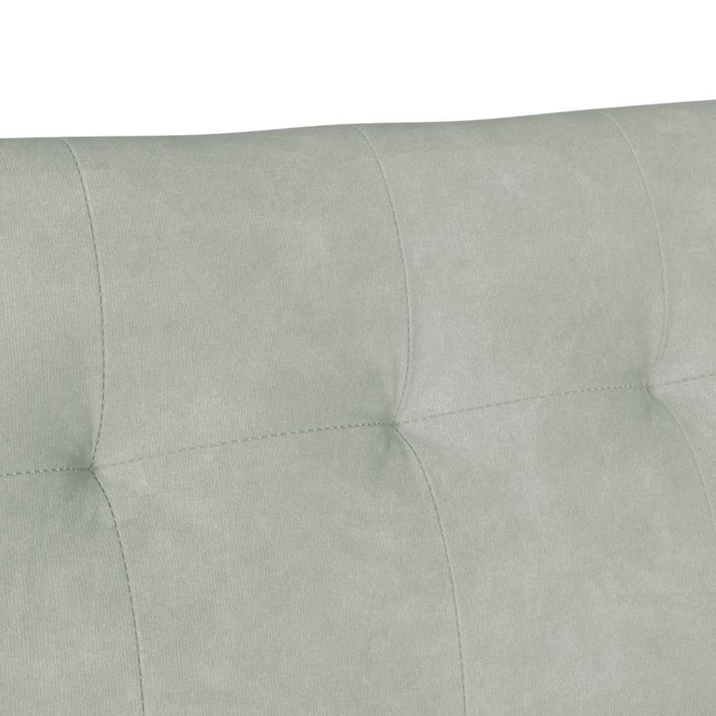 Chesterfield Bank Hellgrau 112 x 65,5 x 75 cm Samt