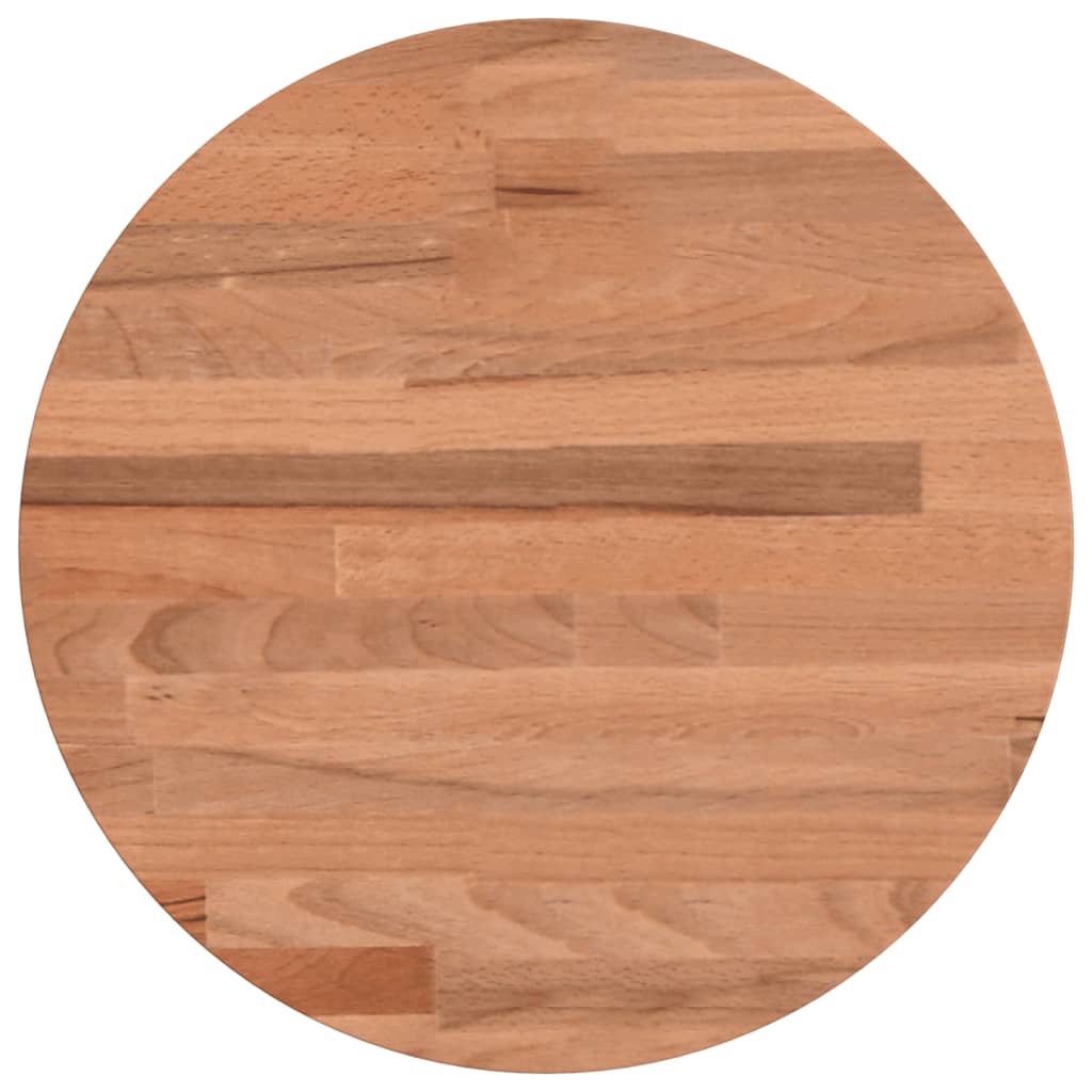 Tischplatte Ø30x1,5 cm Rund Massivholz Buche