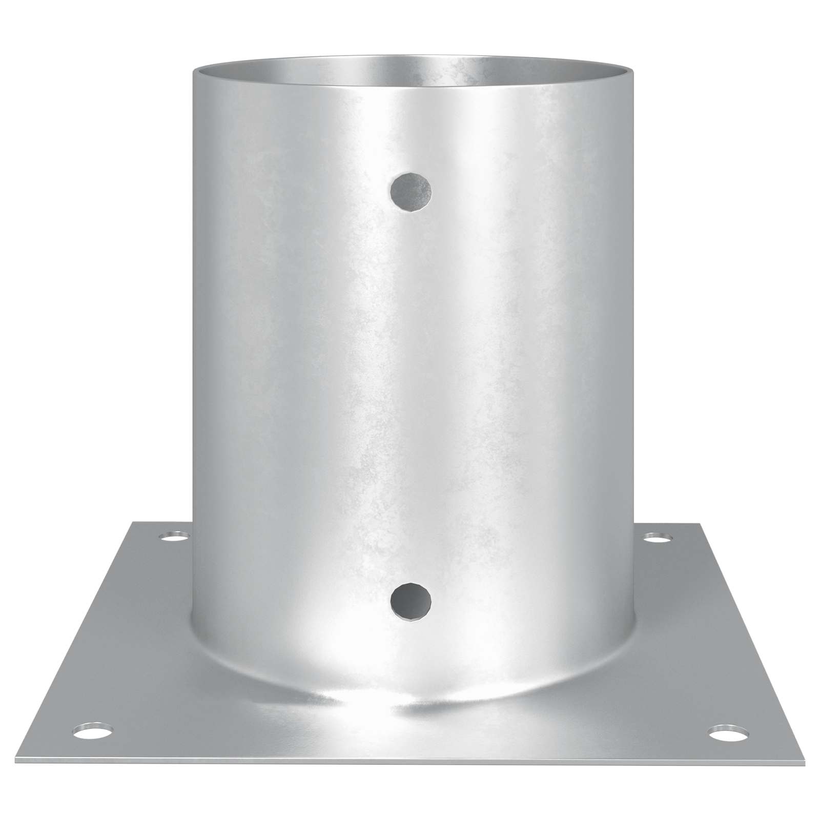 runder Bodenanker 4 pcs Silber 15 x 15 x 15 cm Metall
