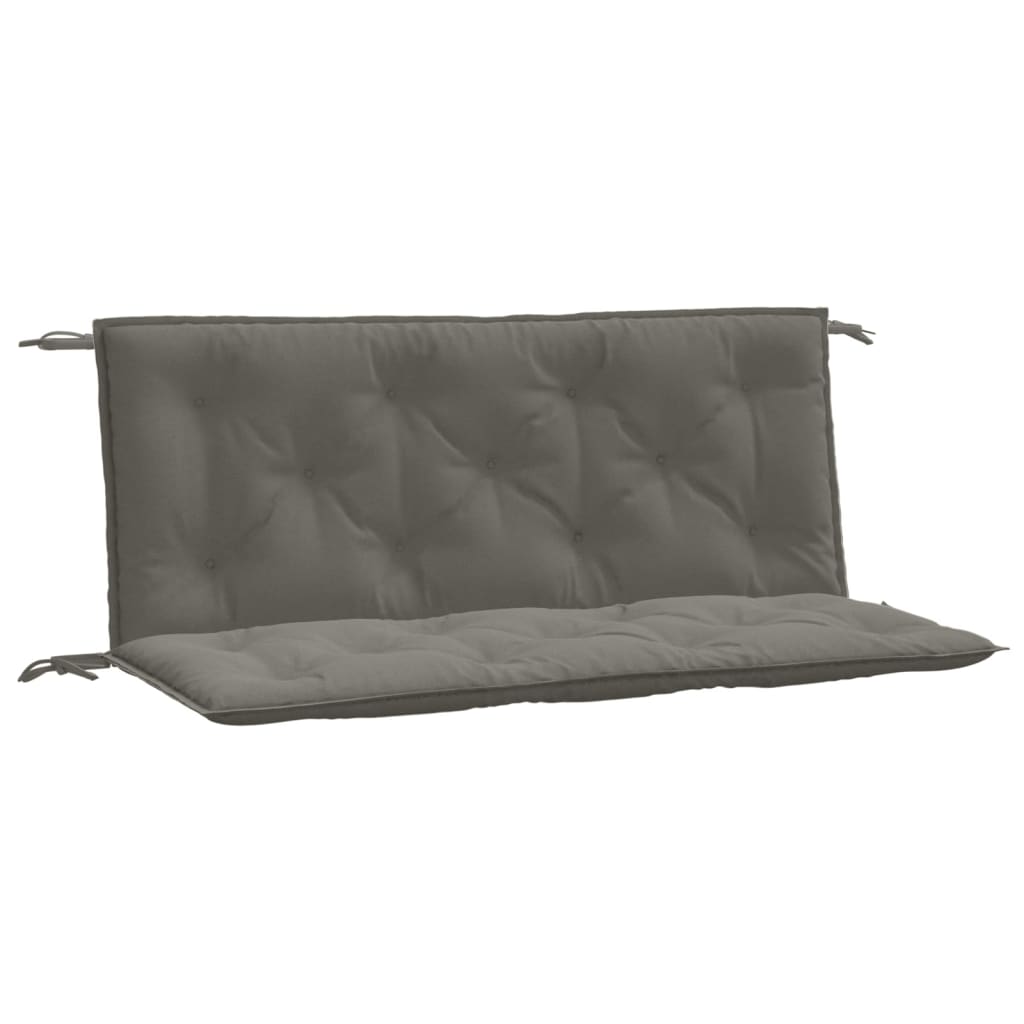 Gartenbank-Auflagen 2 Stk. Melange Anthrazit 100x50x7 cm Stoff