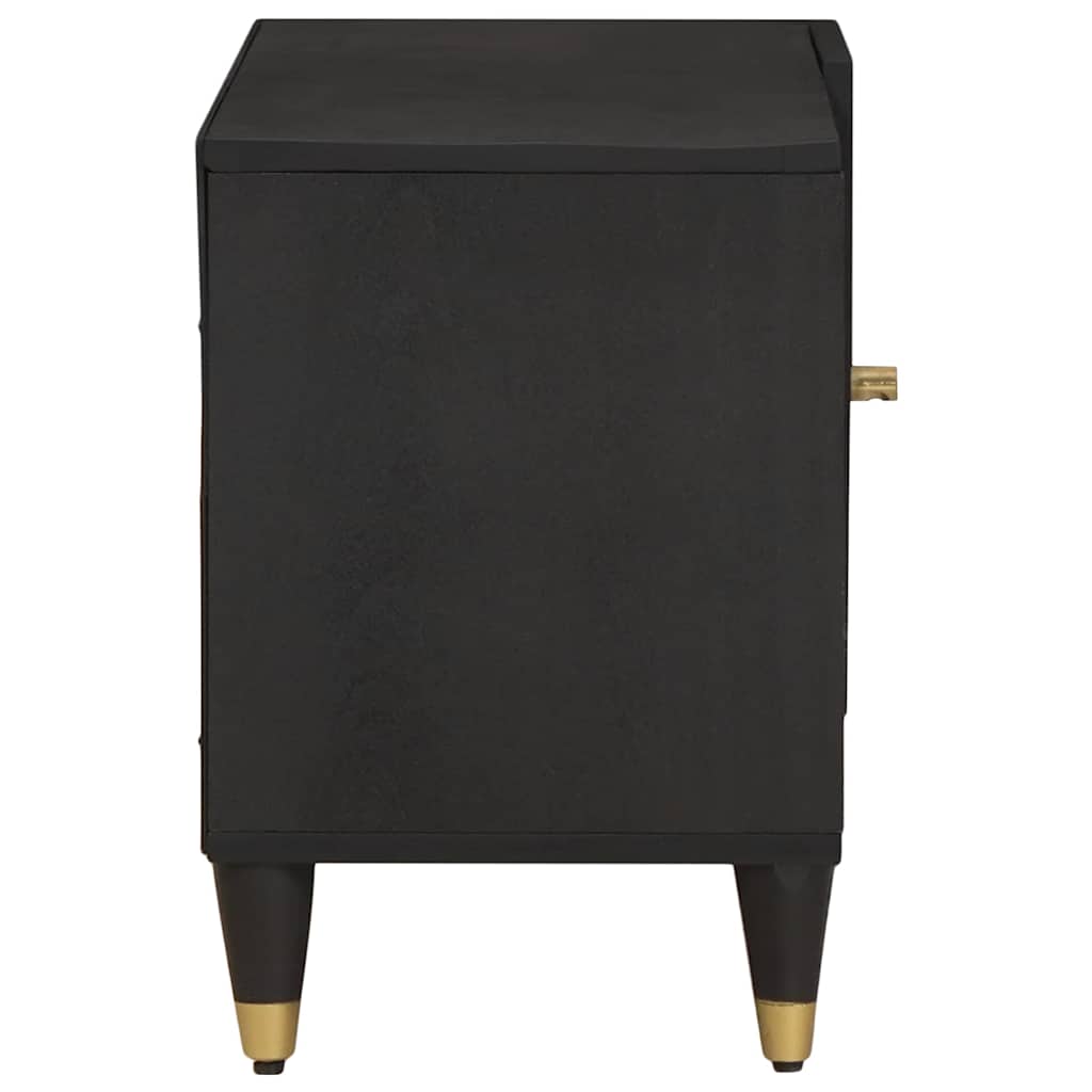 TV-Schränk mit Tür Honigbraun 80 x 33 x 46 cm Massivholz Mango