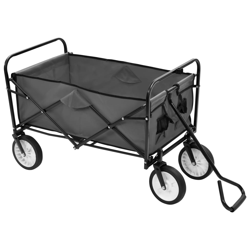 Klappbarer Handwagen Stahl Rot