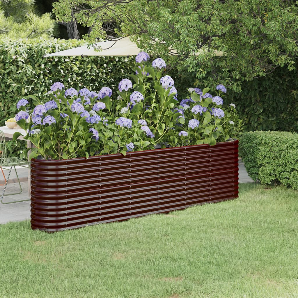 Hochbeet Verzinkter Stahl 114x40x36 cm Grün