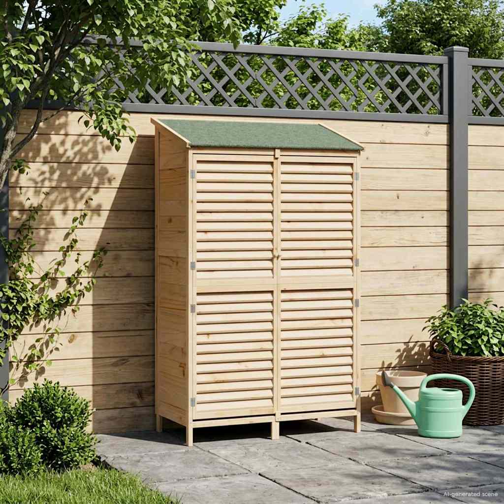Gartenschuppen Natur 59 x 56 x 113,5 cm Massivholz aus Fichte