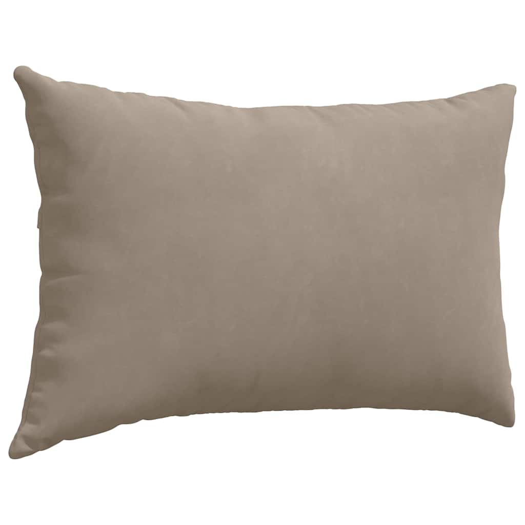 Sofakissen 2 Stück Taupe 50 x 30 cm Stoff