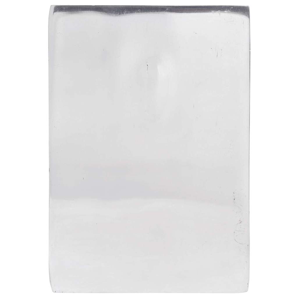 Buchstützen 2 pcs Silber 12 x 9 x 19 cm Aluminium