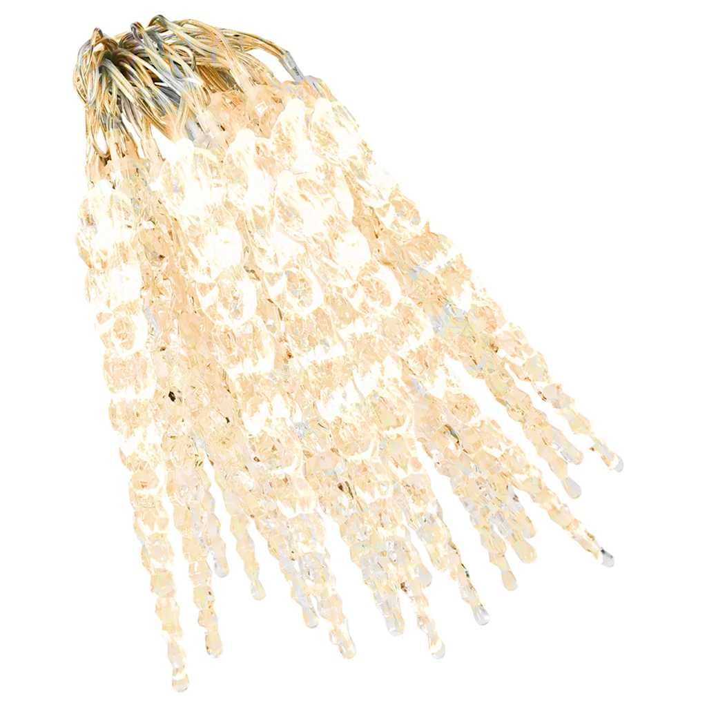 Eiszapfen-Lichterkette 200 LEDs Blau 20 m Acryl PVC