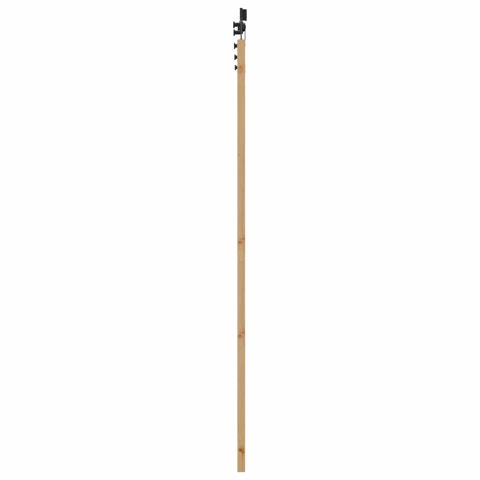 Schiebetür Natürlich und Schwarz 61 x 198,5 cm