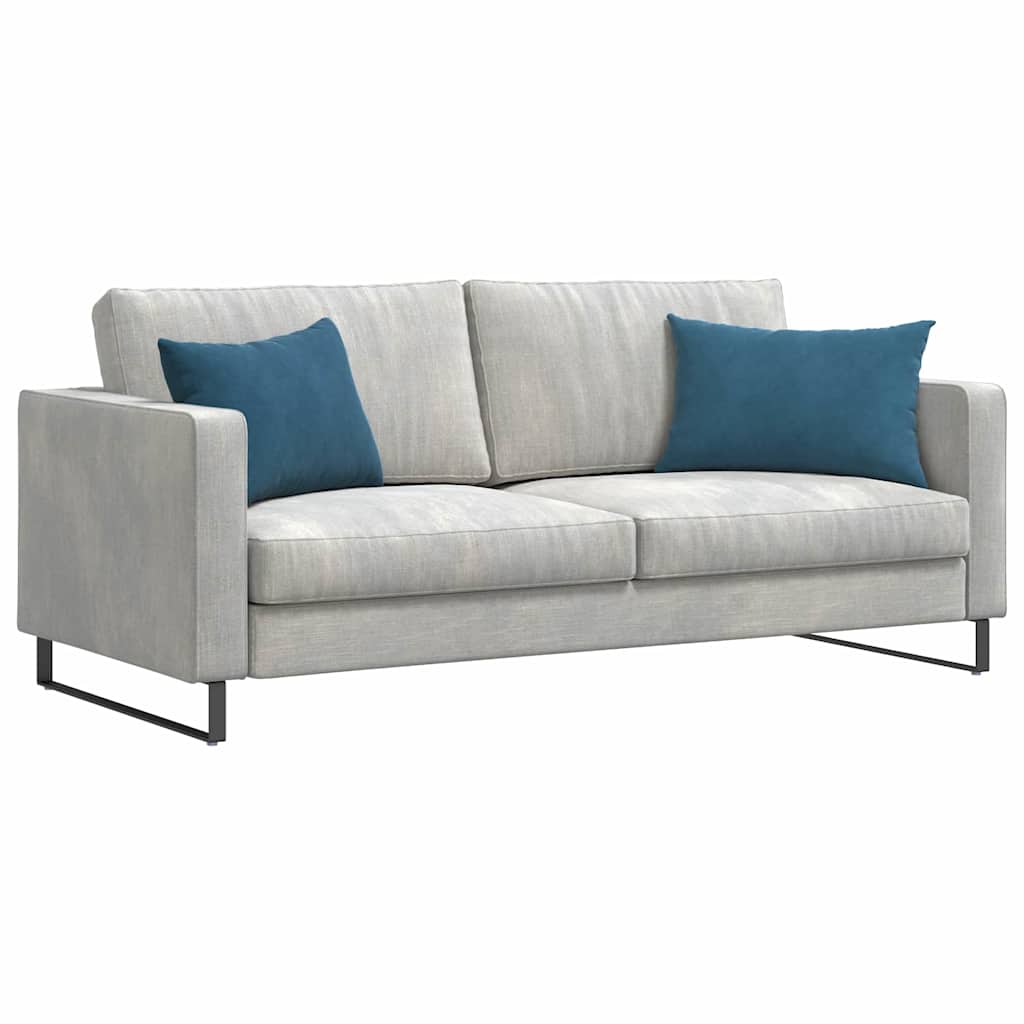 Sofakissen 2 Stück Blau 50 x 30 cm Cordstoff