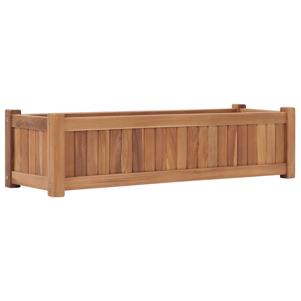 Hochbeet 150x30x25 cm Massivholz Teak