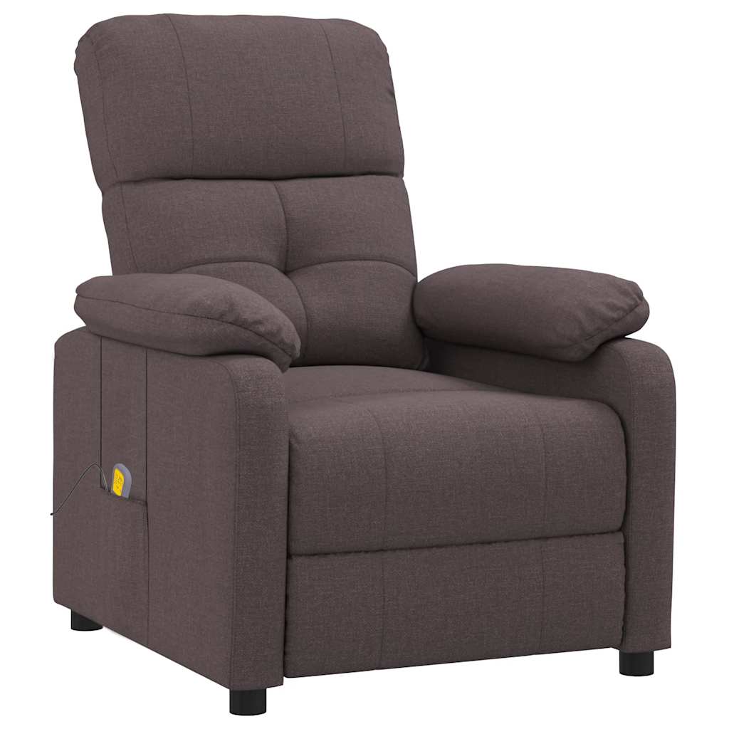 Massagesessel Hellgrau Stoff