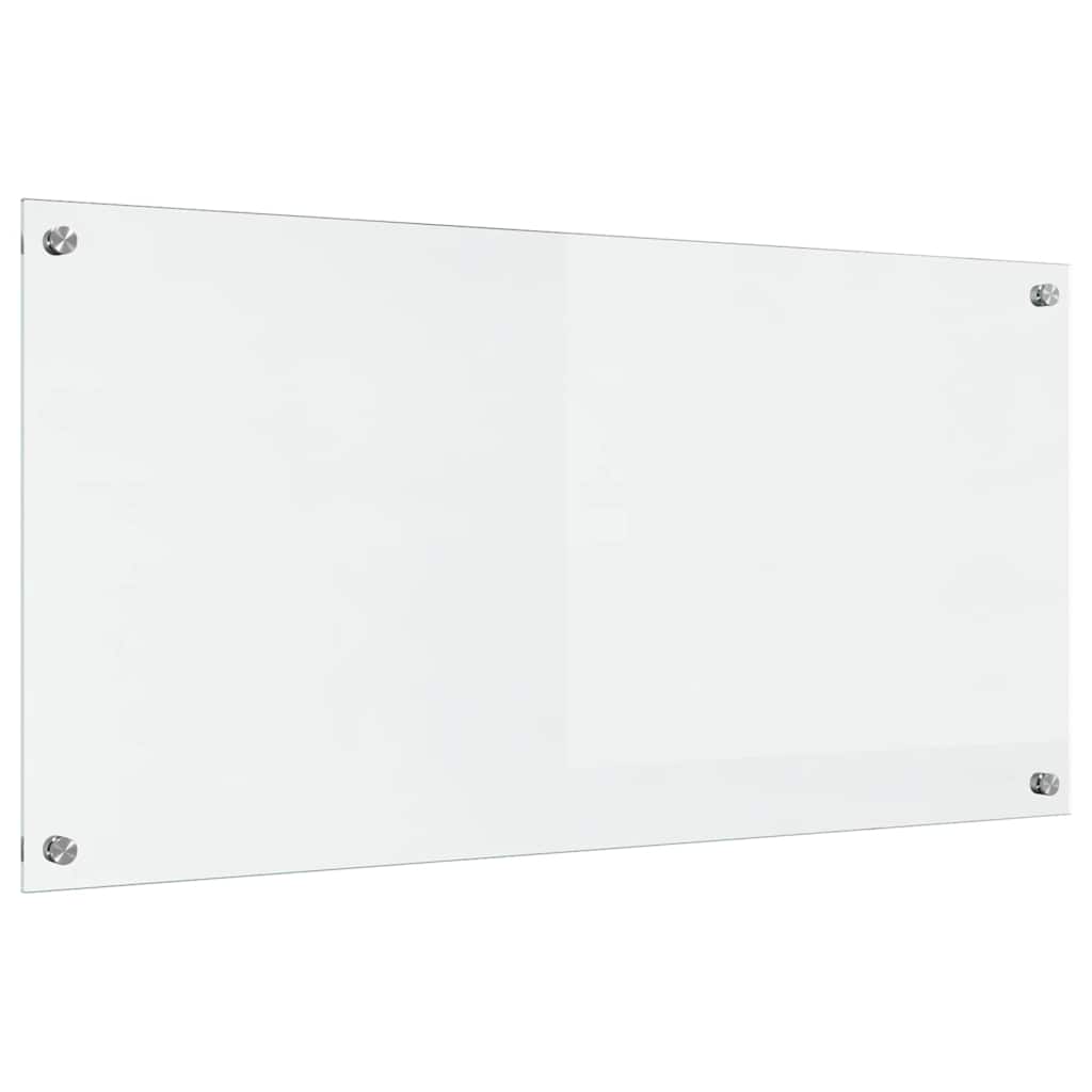 Küchenrückwand 2 pcs Weiß 70 x 40 cm Gehärtetes Glas