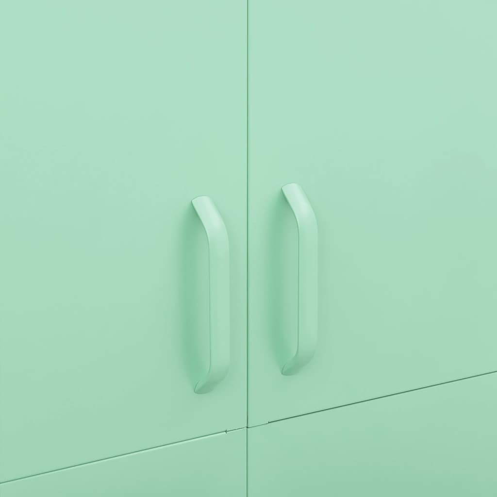 Kleiderschrank Olivgrün 90x50x180 cm Stahl