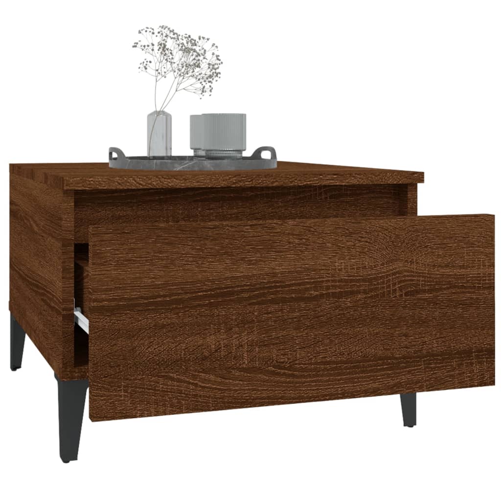 Beistelltisch Weiß 50x46x35 cm Holzwerkstoff