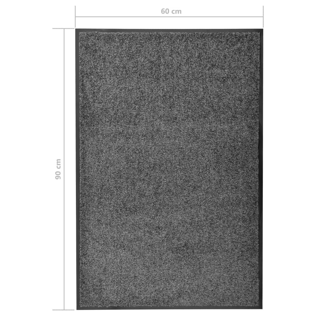 Fußmatte Waschbar Anthrazit 120x180 cm