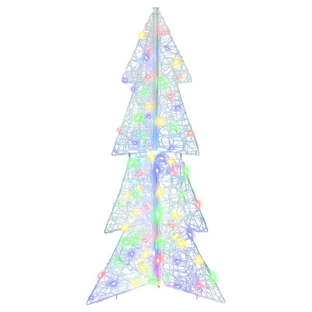 Weihnachtsbaum mit 100 LEDs Warmes Weiß 120 cm Acryl