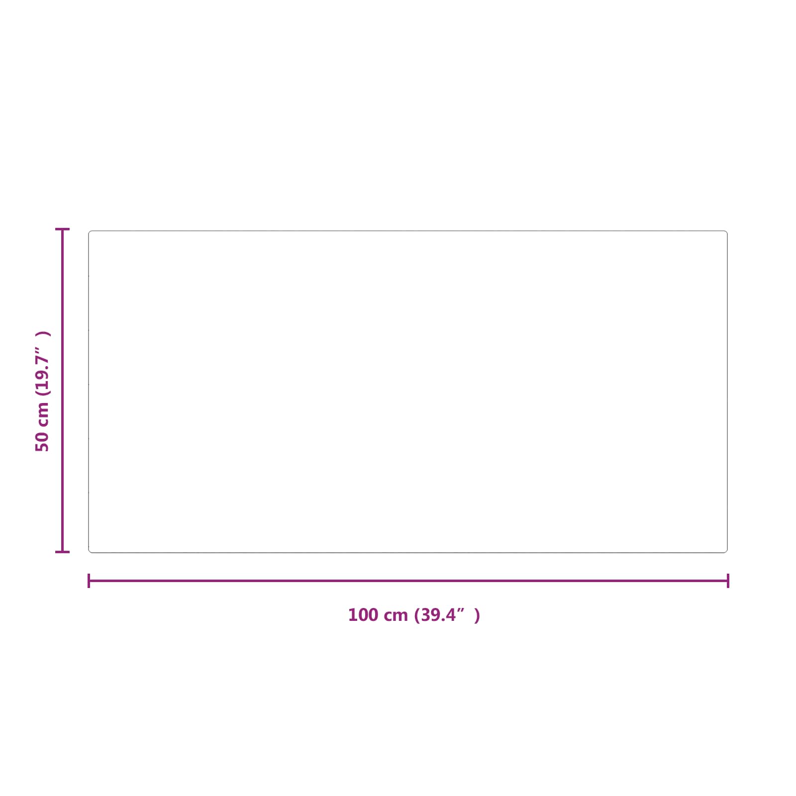 Feuerstelle Glasplatte Transparent 80 x 50 cm Glas