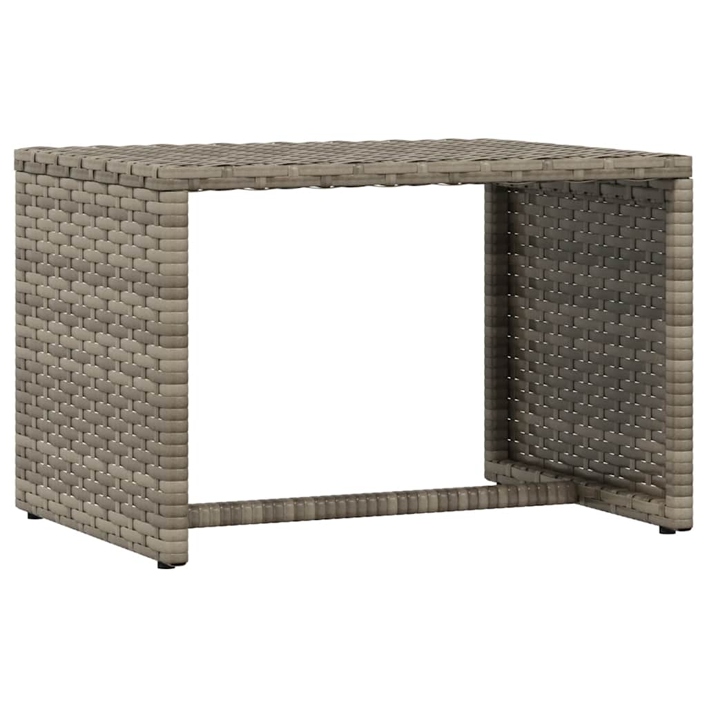 Sonnenliege 1 Stk. mit Tisch Schwarz Poly Rattan