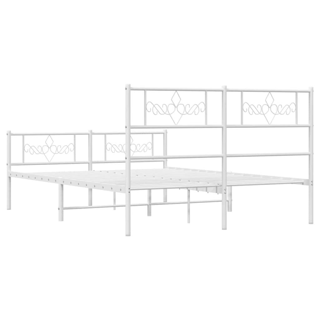 Bettgestell mit Kopfteil Metall Schwarz 100x190 cm