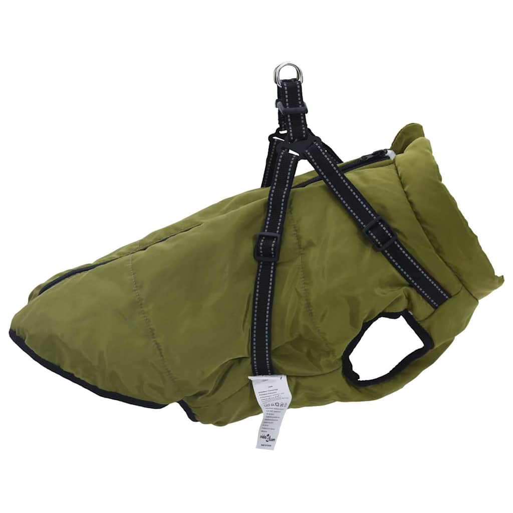 Hundemantel mit Geschirr Wasserdicht Reflektierend Lila L48